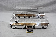 Pilcher Racing Aluminum Valve Covers AFTER Chrome-Like Metal Polishing and Buffing Services / Restoration Services