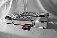 Indy Performance Aluminum V8 Engine Valve Covers AFTER Chrome-Like Metal Polishing and Buffing Services / Restoration Services
