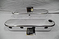 Aluminum V8 Engine Valve Covers AFTER Chrome-Like Metal Polishing and Buffing Services / Restoration Services