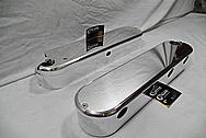 Aluminum V8 Engine Valve Covers AFTER Chrome-Like Metal Polishing and Buffing Services / Restoration Services