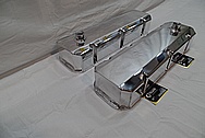 V8 Sheet Metal Valve Covers AFTER Chrome-Like Metal Polishing and Buffing Services / Restoration Services 
