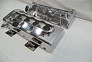 Ford Mustang Cobra Aluminum Valve Covers AFTER Chrome-Like Metal Polishing and Buffing Services / Restoration Services 