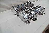 Ford Mustang Cobra Aluminum Valve Covers AFTER Chrome-Like Metal Polishing and Buffing Services / Restoration Services 