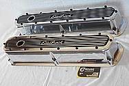 Aluminum Edelbrock Valve Covers AFTER Chrome-Like Metal Polishing and Buffing Services / Restoration Services