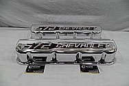 572 Chevorlet Aluminum Valve Covers AFTER Chrome-Like Metal Polishing and Buffing Services / Restoration Services