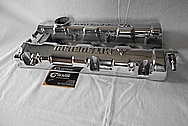 Mitsubishi v6 DOHC 24v Aluminum Valve Covers BEFORE Chrome-Like Metal Polishing and Buffing Services / Restoration Services