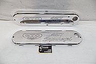 Pontiac GTO 427 Supercharg Engine Aluminum Valve Covers AFTER Chrome-Like Metal Polishing and Buffing Services / Restoration Services