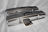 Aluminum Edelbrock Valve Covers AFTER Chrome-Like Metal Polishing and Buffing Services / Restoration Services 