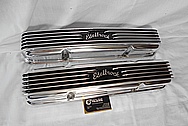 Aluminum Edelbrock Valve Covers AFTER Chrome-Like Metal Polishing and Buffing Services / Restoration Services 