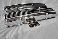 Aluminum Edelbrock Valve Covers AFTER Chrome-Like Metal Polishing and Buffing Services / Restoration Services 