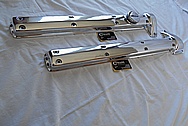 Aluminum Jaguar Valve Covers AFTER Chrome-Like Metal Polishing and Buffing Services / Restoration Services 