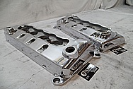 Ford Mustang Cobra DOHC Aluminum Valve Cover AFTER Chrome-Like Metal Polishing and Buffing Services / Restoration Services