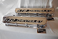 Chevrolet 572 Aluminum Valve Cover AFTER Chrome-Like Metal Polishing and Buffing Services / Restoration Services