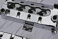 Ford Mustang Cobra Aluminum Valve Covers AFTER Chrome-Like Metal Polishing and Buffing Services