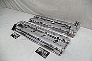 Chevrolet ZR-1 Corvette Aluminum Valve Covers AFTER Chrome-Like Metal Polishing - Aluminum Valve Cover Polishing