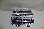 Ford 427 SOHC Valve Covers AFTER Chrome-Like Metal Polishing - Aluminum Polishing Services - Custom Painting Services 