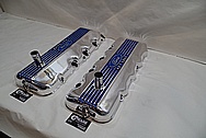 Ford 427 SOHC Valve Covers AFTER Chrome-Like Metal Polishing - Aluminum Polishing Services - Custom Painting Services 