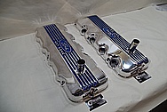 Ford 427 SOHC Valve Covers AFTER Chrome-Like Metal Polishing - Aluminum Polishing Services - Custom Painting Services 