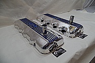 Ford 427 SOHC Valve Covers AFTER Chrome-Like Metal Polishing - Aluminum Polishing Services - Custom Painting Services 