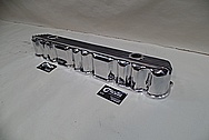 Finned Aluminum Valve Cover AFTER Chrome-Like Metal Polishing - Aluminum Polishing Services