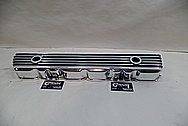 Finned Aluminum Valve Cover AFTER Chrome-Like Metal Polishing - Aluminum Polishing Services