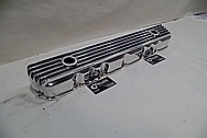 Finned Aluminum Valve Cover AFTER Chrome-Like Metal Polishing - Aluminum Polishing Services