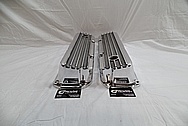 Ford 351 Cleveland Engine Aluminum Valve Covers With Fins AFTER Chrome-Like Metal Polishing - Aluminum Polishing Services