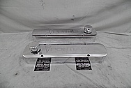 Pontiac V8 Aluminum Valve Covers AFTER Chrome-Like Metal Polishing - Aluminum Polishing Services