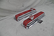 1968 Chevy Camaro Aluminum Intake and Valve Covers AFTER Chrome-Like Metal Polishing - Aluminum Polishing Services