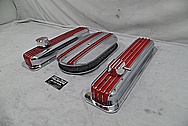 1968 Chevy Camaro Aluminum Intake and Valve Covers AFTER Chrome-Like Metal Polishing - Aluminum Polishing Services