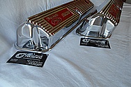 Ford Racing BOSS Aluminum Valve Covers AFTER Chrome-Like Metal Polishing and Buffing Services - Aluminum Polishing Plus Custom Painting Services 