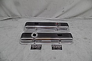 Chevrolet Corvette Aluminum Valve Covers AFTER Chrome-Like Metal Polishing and Buffing Services - Aluminum Polishing Plus Custom Painting Services