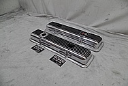 Chevrolet Corvette Aluminum Valve Covers AFTER Chrome-Like Metal Polishing and Buffing Services - Aluminum Polishing Plus Custom Painting Services