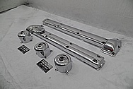 Jaguar Aluminum Valve Covers AFTER Chrome-Like Metal Polishing and Buffing Services - Aluminum Polishing Services