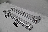 Jaguar Aluminum Valve Covers AFTER Chrome-Like Metal Polishing and Buffing Services - Aluminum Polishing Services