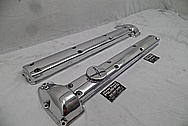 Jaguar Aluminum Valve Covers AFTER Chrome-Like Metal Polishing and Buffing Services - Aluminum Polishing Services