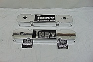 Indy Cylinder Head Aluminum Valve Covers AFTER Chrome-Like Metal Polishing and Buffing Services - Aluminum Polishing Services PLUS Custom Painting Services