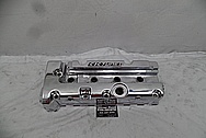 K-Tuned Aluminum Valve Cover AFTER Chrome-Like Metal Polishing and Buffing Services - Aluminum Polishing PLUS Custom Painting