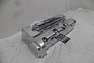 K-Tuned Aluminum Valve Cover AFTER Chrome-Like Metal Polishing and Buffing Services - Aluminum Polishing PLUS Custom Painting