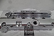 K-Tuned Aluminum Valve Cover AFTER Chrome-Like Metal Polishing and Buffing Services - Aluminum Polishing PLUS Custom Painting