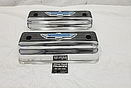 1965 Ford Thunderbird Aluminum Valve Covers AFTER Chrome-Like Metal Polishing and Buffing Services - Aluminum Polishing - Valve Cover Polishing - Plus Custom Painting Services