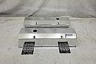 CVF Racing Aluminum Valve Covers AFTER Chrome-Like Metal Polishing and Buffing Services - Aluminum Polishing - Valve Cover Polishing