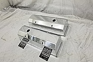 CVF Racing Aluminum Valve Covers AFTER Chrome-Like Metal Polishing and Buffing Services - Aluminum Polishing - Valve Cover Polishing