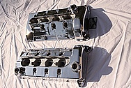 Ford Mustang Cobra V8 Aluminum Valve Covers AFTER Chrome-Like Metal Polishing and Buffing Services