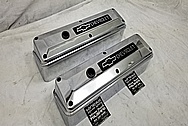 Chevrolet Aluminum Valve Covers AFTER Chrome-Like Metal Polishing and Buffing Services - Aluminum Polishing - Valve Cover Polishing - Plus Custom Painting Services