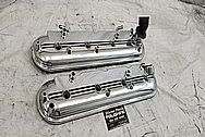 GM LS1 Aluminum Valve Covers AFTER Chrome-Like Metal Polishing - Aluminum Polishing Services Plus Custom Painting Services 