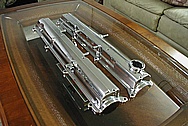 Toyota Supra 2JZ-GTE 3.0 L Turbo Aluminum Valve Covers AFTER Chrome-Like Metal Polishing and Buffing Services