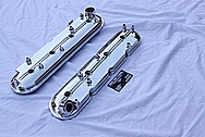 Chevy LS1 Aluminum Valve Covers AFTER Chrome-Like Metal Polishing and Buffing Services