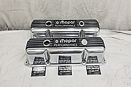 Mopar Performance Aluminum Valve Covers AFTER Chrome-Like Metal Polishing - Aluminum Polishing and Custom Painting Service