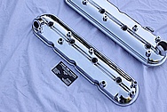 Chevy LS1 Aluminum Valve Covers AFTER Chrome-Like Metal Polishing and Buffing Services
